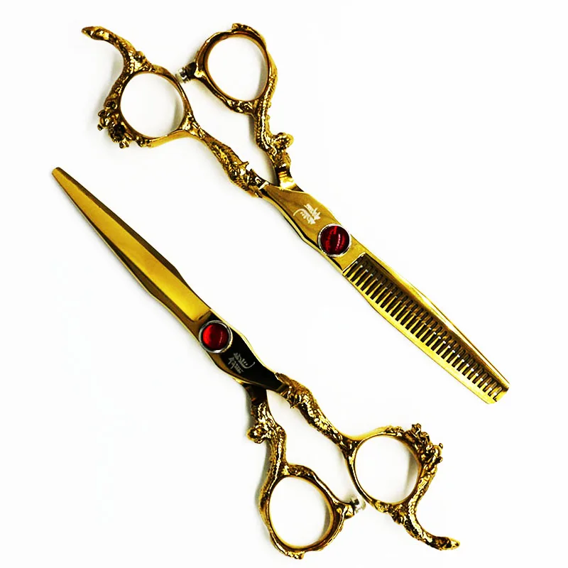 6 дюймов Профессиональные Парикмахерские ножницы набор резки + филировочные