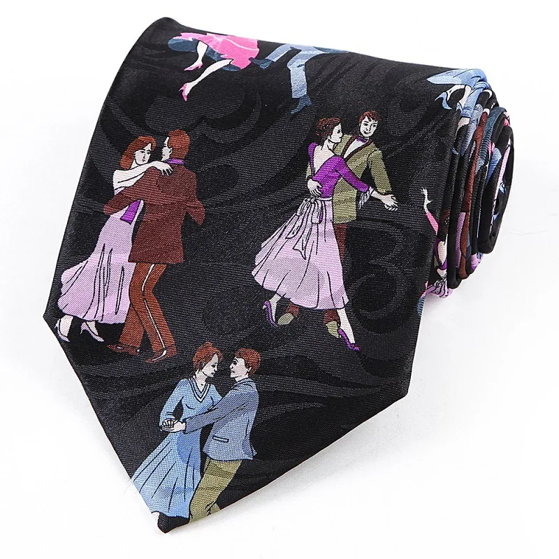 9 Colors Classic Fashion Print 10CM Mens Ties Polyester Silk Necktie Groomsman Neck Tie Wear For Wedding Party Accessories Gift |