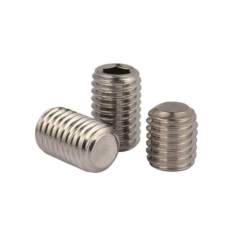 100pcs/lot M3*3/4/5/6/8/10/12/16 DIN913 stainless steel hex socket set screw with flat point | Обустройство дома