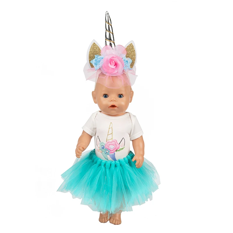 Новинка 2019 модное платье Одежда для кукол размером 17 дюймов и 43 см костюм