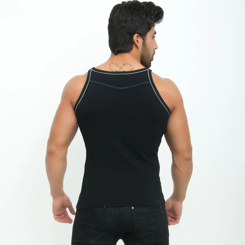 Taddlee бренд для мужчин майка модал стрейч мягкий черный рубашки золотистого цвета