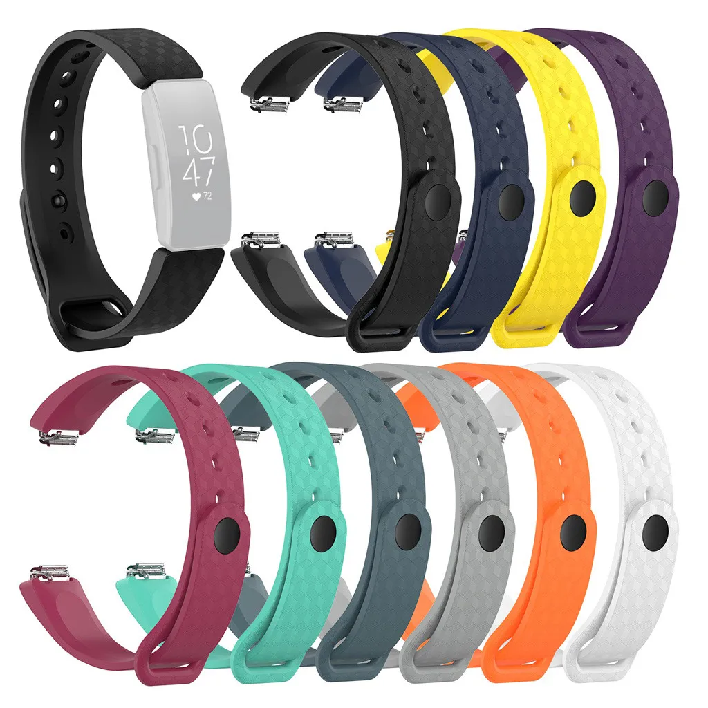 Силиконовый браслет ремешок для часов Fitbit Inspire/Inspire HR силиконовый браслет ремешок для часов маленький 528
