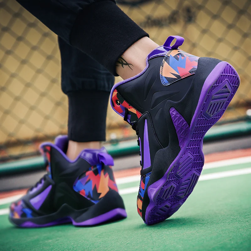 Лидер продаж Баскетбольная обувь удобные высокие кроссовки для занятий в