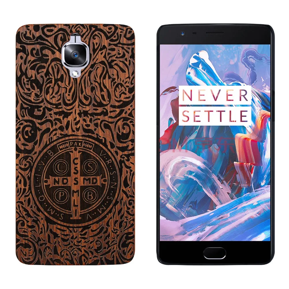 Оптовая продажа 30 шт./лот Techase деревянные чехлы для телефонов Oneplus 3 защитная