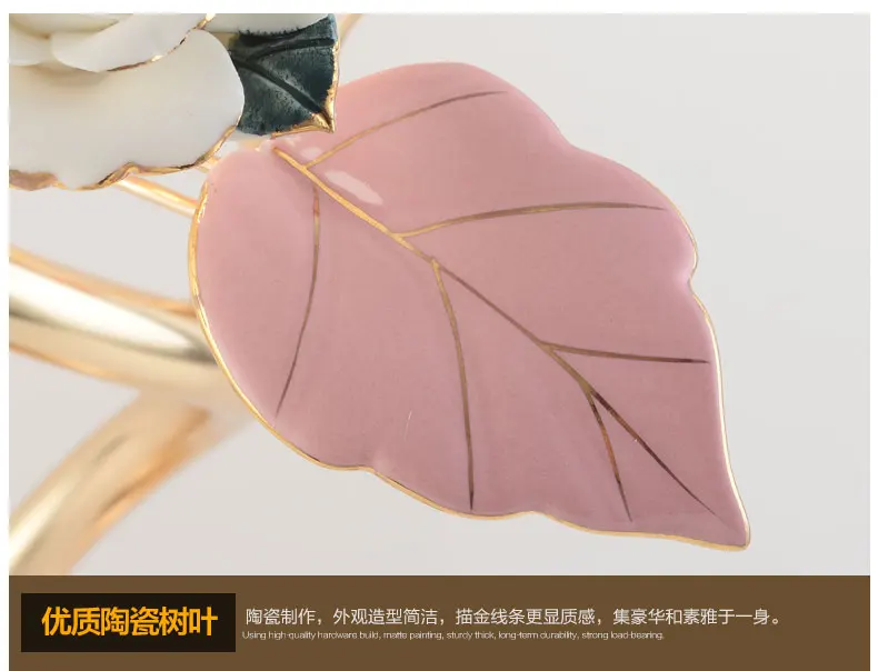 Керамические настольные лампы в виде розы для вестибюля отеля керамические