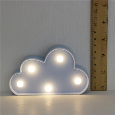 blue cloud Мультяшные ночные светильники облако/звезда/корпус/Сердце светодиодный настольная лампа для украшения детской спальни - Emitting Color: blue cloud