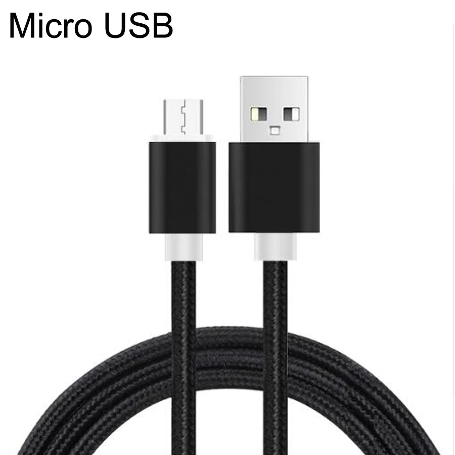 black 2.4A микро USB кабель Быстрая зарядка для Xiaomi Redmi Android кабель для передачи данных для мобильного телефона для samsung S7 микро зарядное устройство - Цвет: black