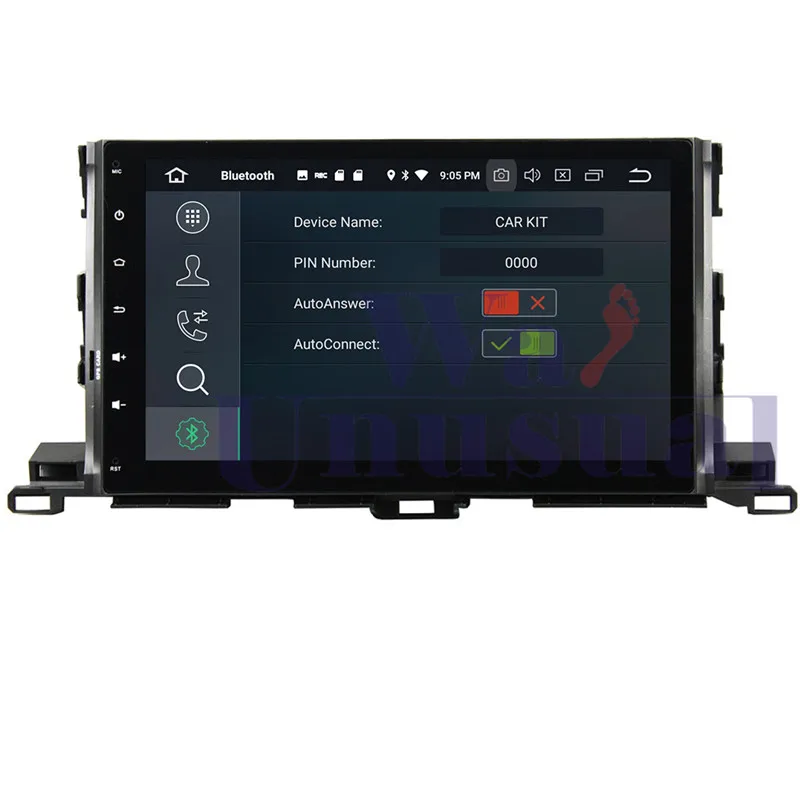 Мультимедийная магнитола wanобычно 10 1 дюйма Android 9 0 для Toyota Highlander 2015 2016 2017 GPS