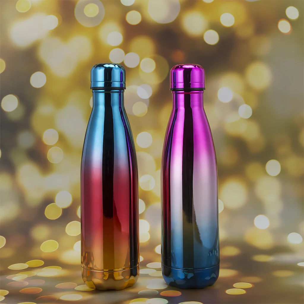 Градиент цвета Покрытие колы чайник бутылка для воды 304 из нержавеющей стали