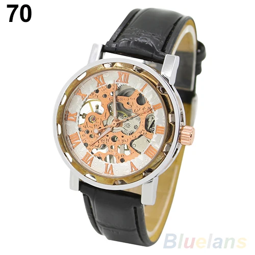 Классические мужские модные черные кожаные механические Спортивные армейские