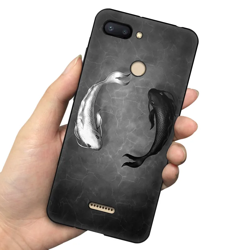 Чехол EiiMoo Funda для Xiaomi Redmi 6, чехол для Xiaomi Redmi 6A, силиконовый чехол для задней панели телефона Xaomi Redmi 6 6A, мягкий чехол из ТПУ - Цвет: 18