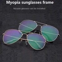 width 140 titanium alloy full rim men optical prescription myopia sunglasses frames women eyewear eyeglasses 3025 classic frame