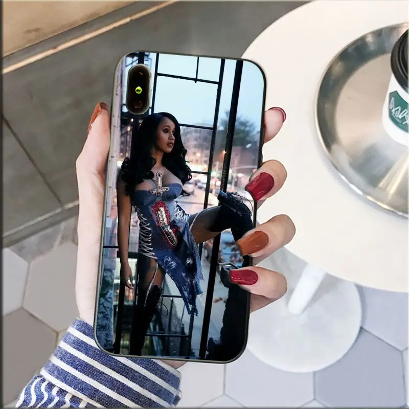 Yinuoda американский рэп певец Карди B чехол для Apple iPhone 8 7 6 6S Plus X XS MAX 5 5S SE XR чехлы