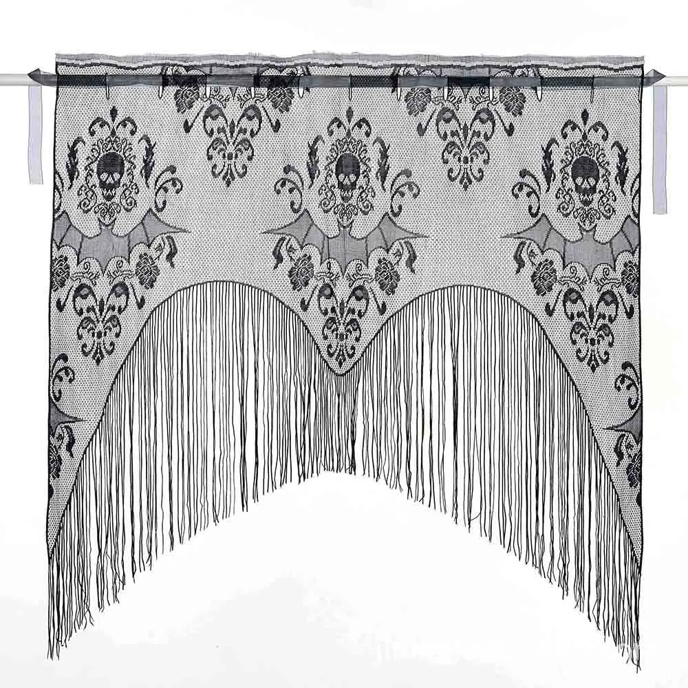 

Halloween Spider Web Tablecloth Halloween Skull Cloak Bat Curtain Happy Halloween Decor Halloween Horror Party Accessorie HW09