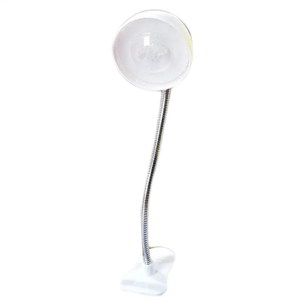 Светодиодный настольный светильник с зажимом для защиты глаз белый розовый