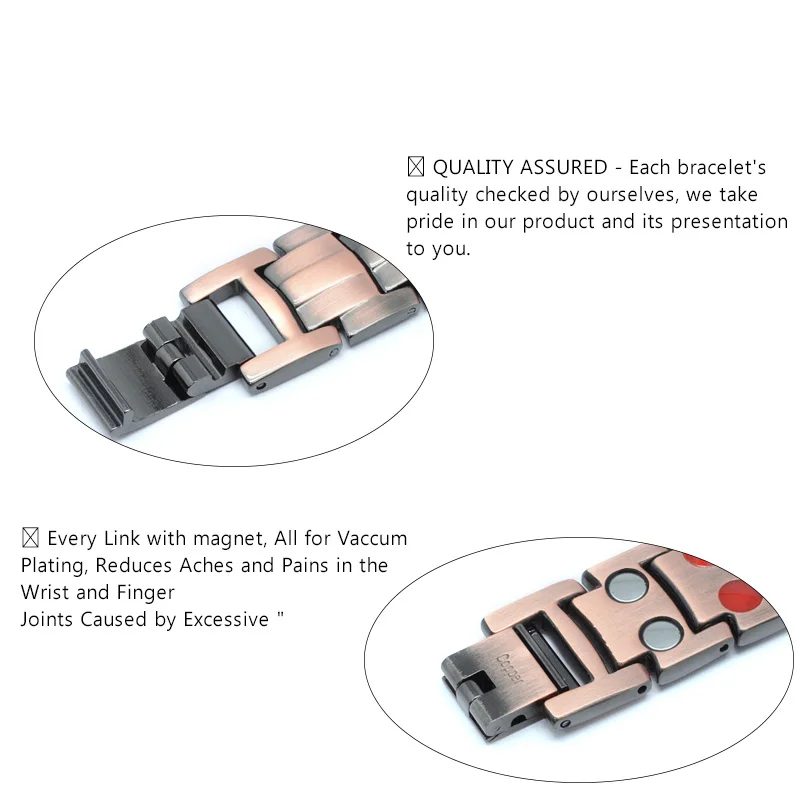 Большой прочный магнитный браслет эскалус из чистой меди для мужчин волшебная