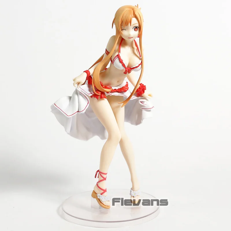 Sword Art онлайн Асуна в купальнике Ver. 1/7 Масштаб ПВХ сексуальная фигура САО Коллекционная модель игрушки