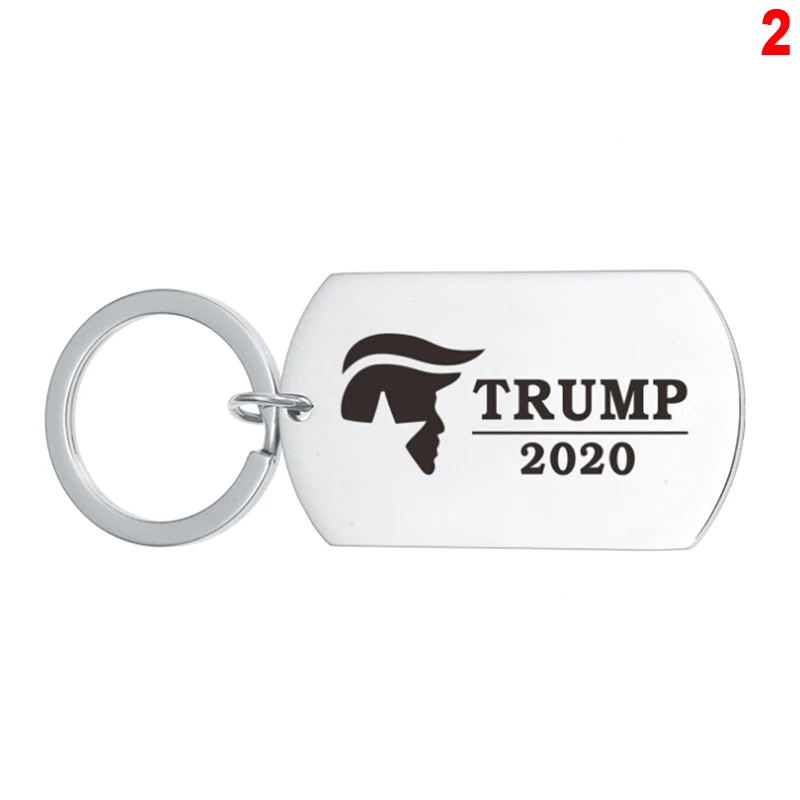 Из нержавеющей стали Trump держать Америку большой 2020 брелоки брелок подарки или