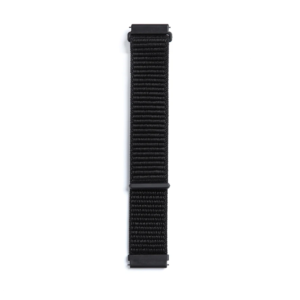 Dark Black Ремешок 22 20 мм для samsung gear Sport S2 S3 Classic Frontier Watch Band Pebble Time steel Galaxy Watch 42 46mm Huami Amazfit Bip - Цвет ремешка: Dark Black