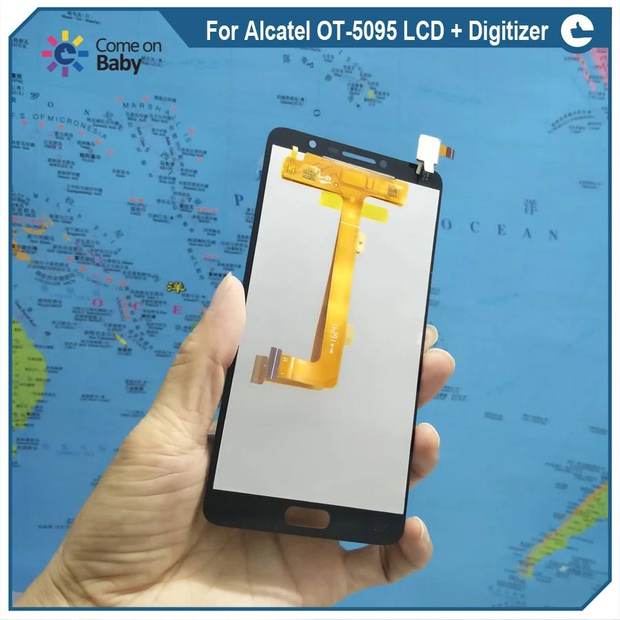Хорошее качество для Alcatel One Touch Flash Plus 2 5095 OT5095 ЖК дисплей + кодирующий
