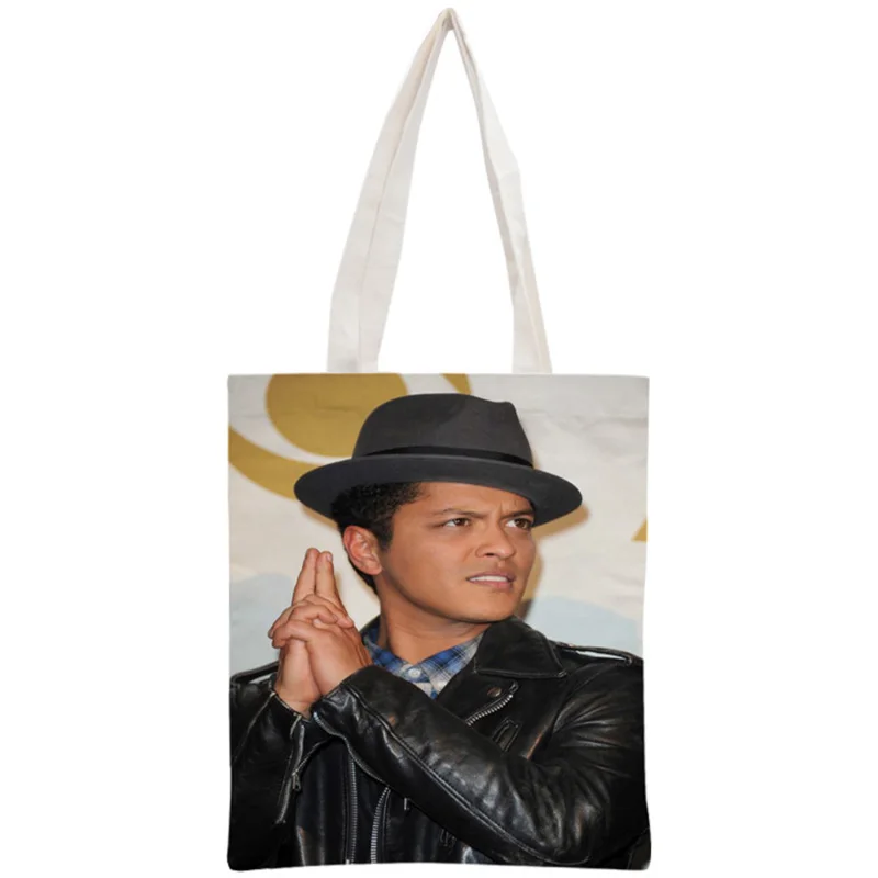 Сделанная на заказ Сумка-тоут Bruno Mars многоразовая женская сумка плечо складные