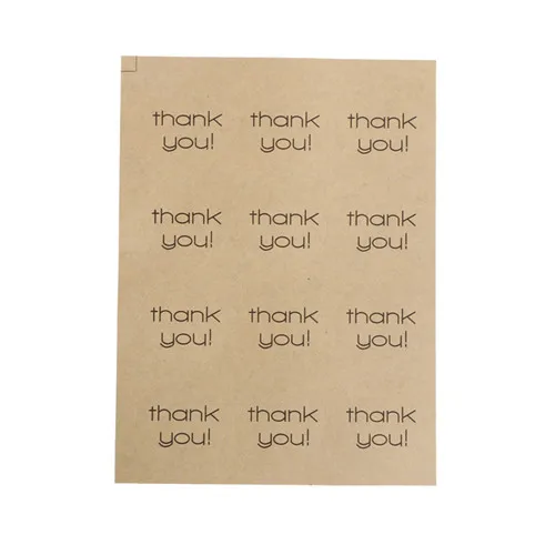 5 листов конфетных бумажных тегов самоклеющиеся наклейки крафт этикетки