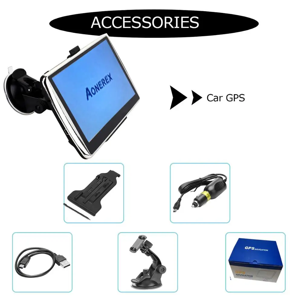 Автомобильный gps навигатор 7 дюймов HD FM Bluetooth Navitel сигнализация дорожный навигатор автомобильные аксессуары последняя карта Европы