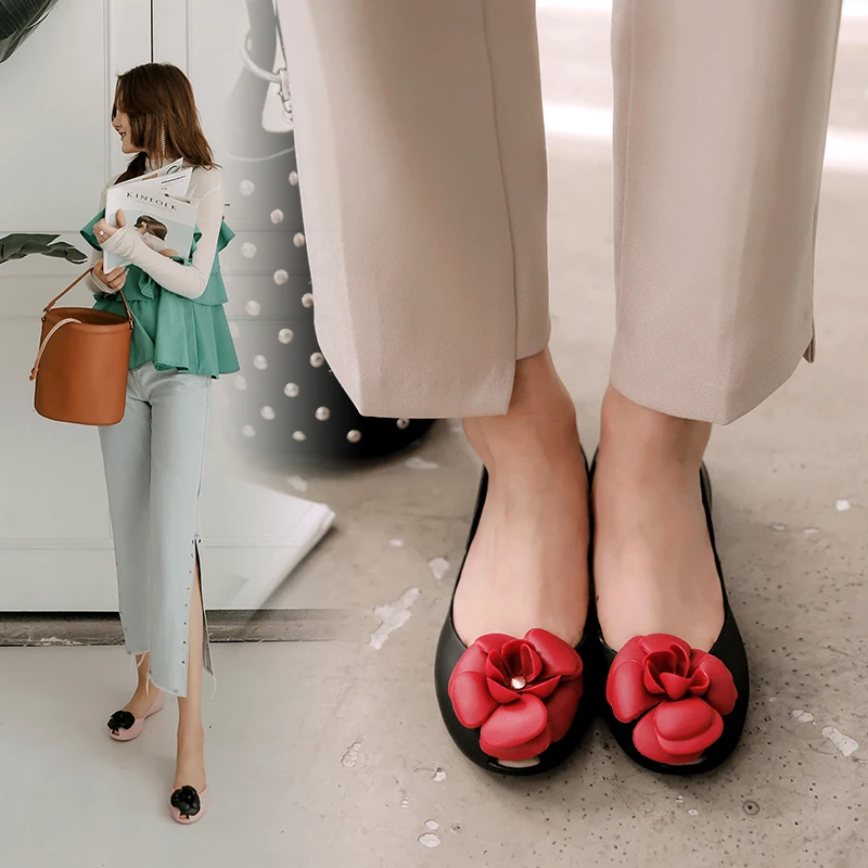 Сандалии-желе женские прозрачные дизайнерские Босоножки с открытым носком