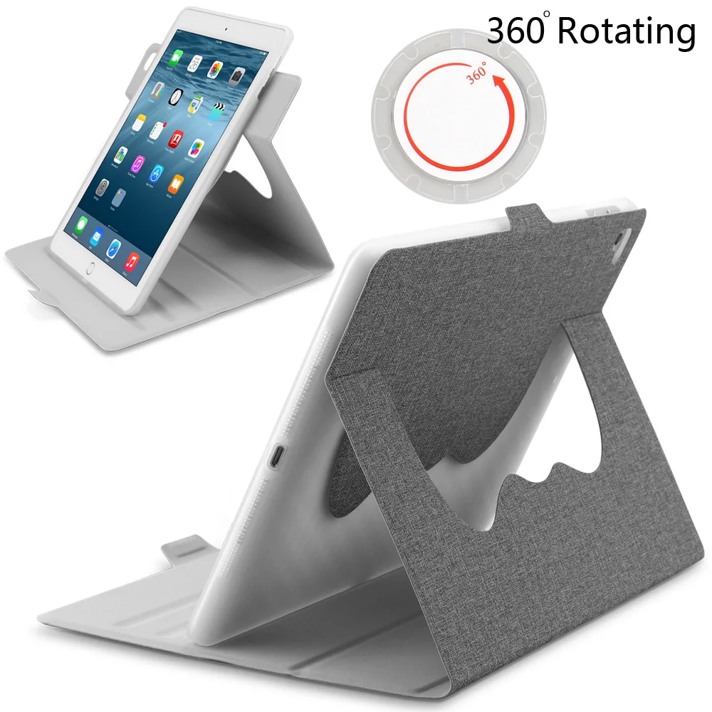 Новый чехол для iPad Pro 10 5 дюймов умный ZVRUA с поворотом на 360 градусов несколькими