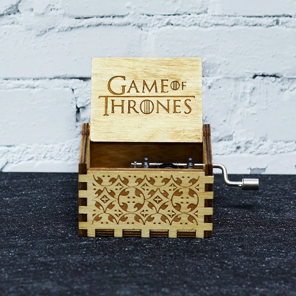 Game of Thrones Два цвета Жемчуг дракона GT деревянная рукоятка Игра престолов Amelie Звездные войны Juego de Tronos музыкальная шкатулка тема Рождественский подарок - Цвет: Game of Thrones