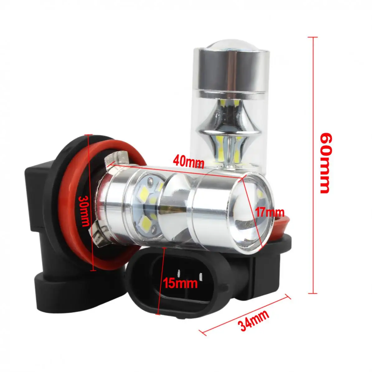 2X супер белый 750LM H8 H11 60W 12 SMD 2323 светодиодный Противотуманные фары для вождения