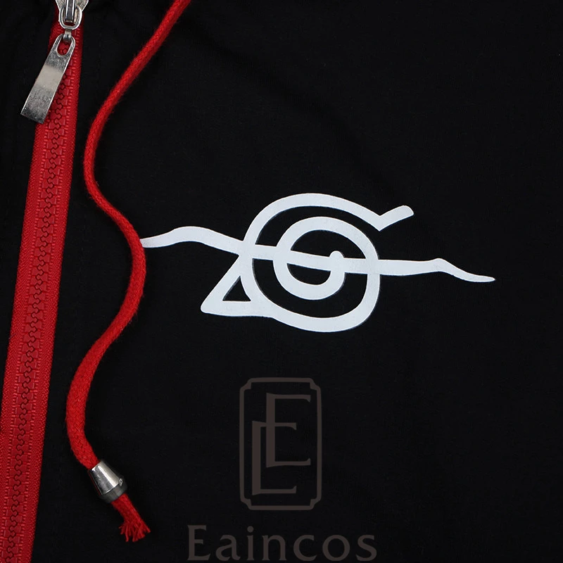 Anime Naruto Akatsuki/Uchiha Itachi Cosplay Costume Jacket Jackets Black Thin Hooded Coat Casual Fashion Sweatshirts | Тематическая