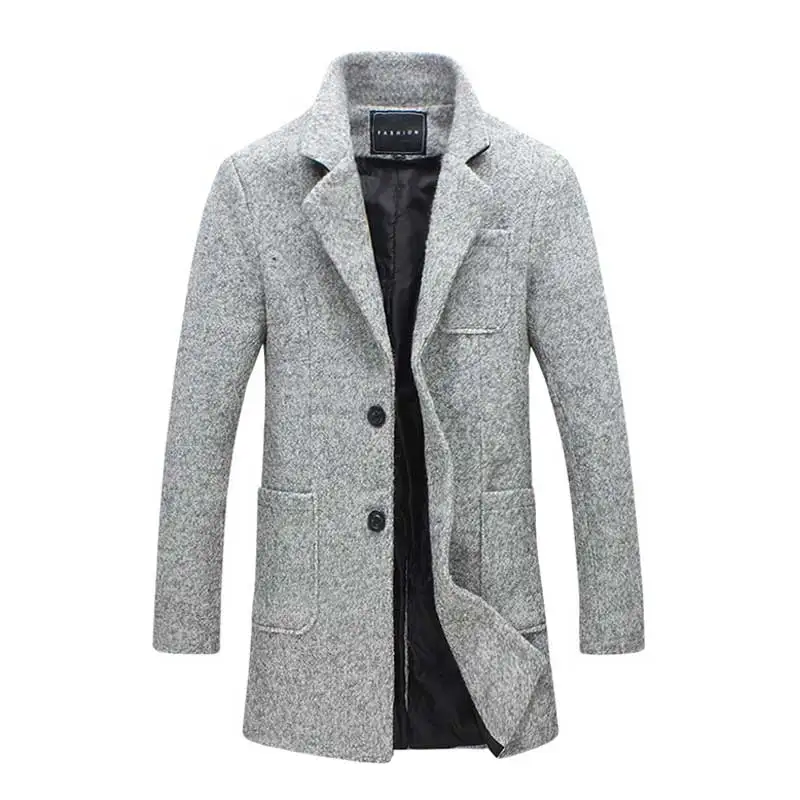 Шерстяная Куртка Пальто 5XL Мужская шерстяная куртка пальто длинное Casaco Masculino