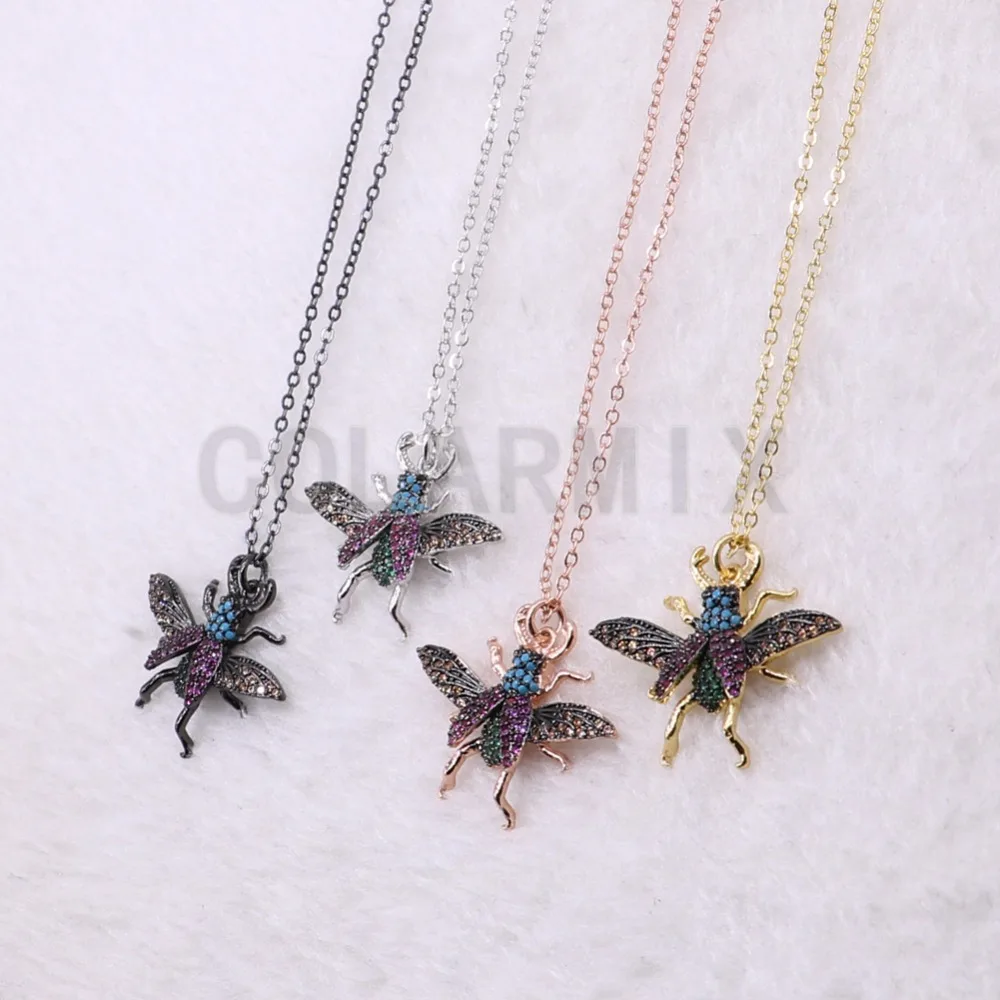 Оптовая продажа микро проложить милый крошечный циркон длинные крылья Жуков