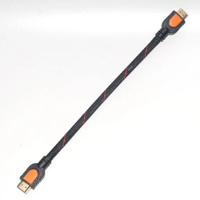 Позолоченный 4K* 2K HDMI кабель HDMI к HDMI кабель 0,3 M HDMI 1080P 3D для проектора PS3 HD lcd Apple HDTV компьютерные кабели 30 см