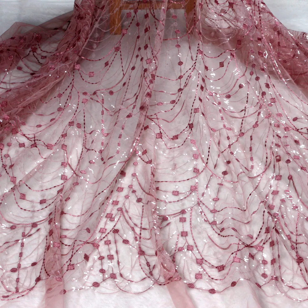 La Belleza Off white простые линии с прозрачный Сияющий блёстки на сетке вышитые свадебные/невесты/вечернее платье кружевная ткань