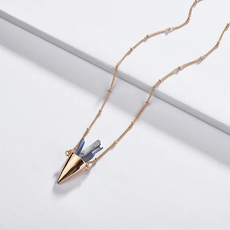 Женская летняя бижутерия изящная короткая цепочка ожерелье с подвеской из