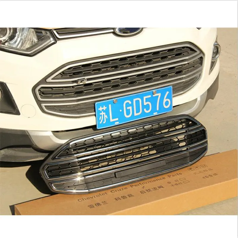 Автостайлинг ABS Хромированная передняя решетка Вокруг отделки гоночные решетки