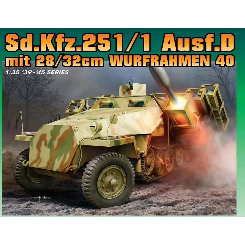 DRAGON 6861 1/35 Sd.Kfz.251/1 Ausf.D mit 28/32 см Моделирование моделирования в масштабе 40 | Игрушки и
