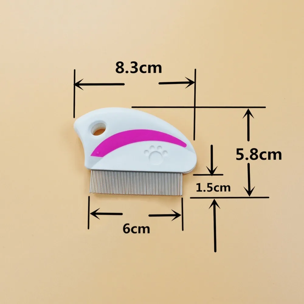 Модная расческа для удаления блох от вшей товары чистки домашних питомцев щетка