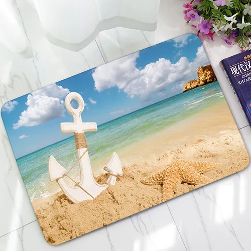 CAMMITEVER пляж море резиновая душевая комната нескользящий Морская звезда дверной