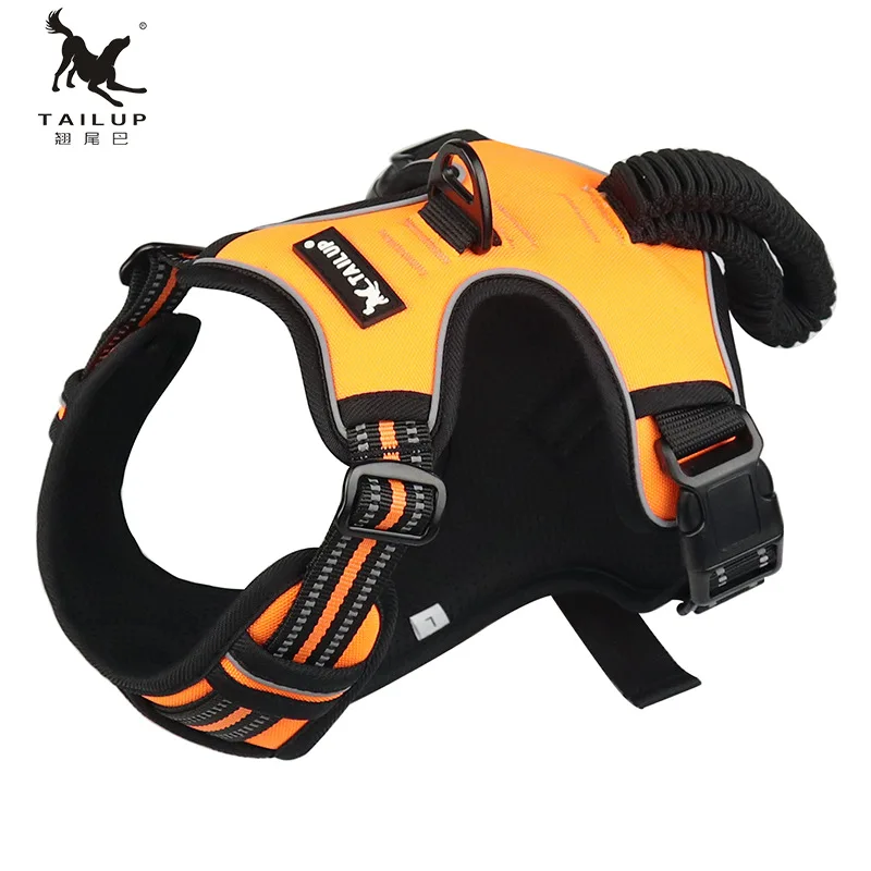 Взрывобезопасный двойной ремень для собак и среднего большого размера тяговый