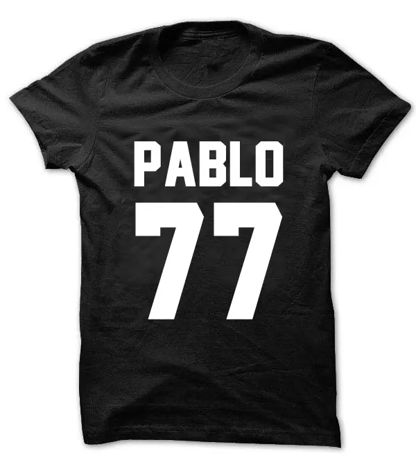 Kanye рубашка Пабло 77 футболка рэп хип-хоп Мужская Женская унисекс Tumblr T1708 | одежда