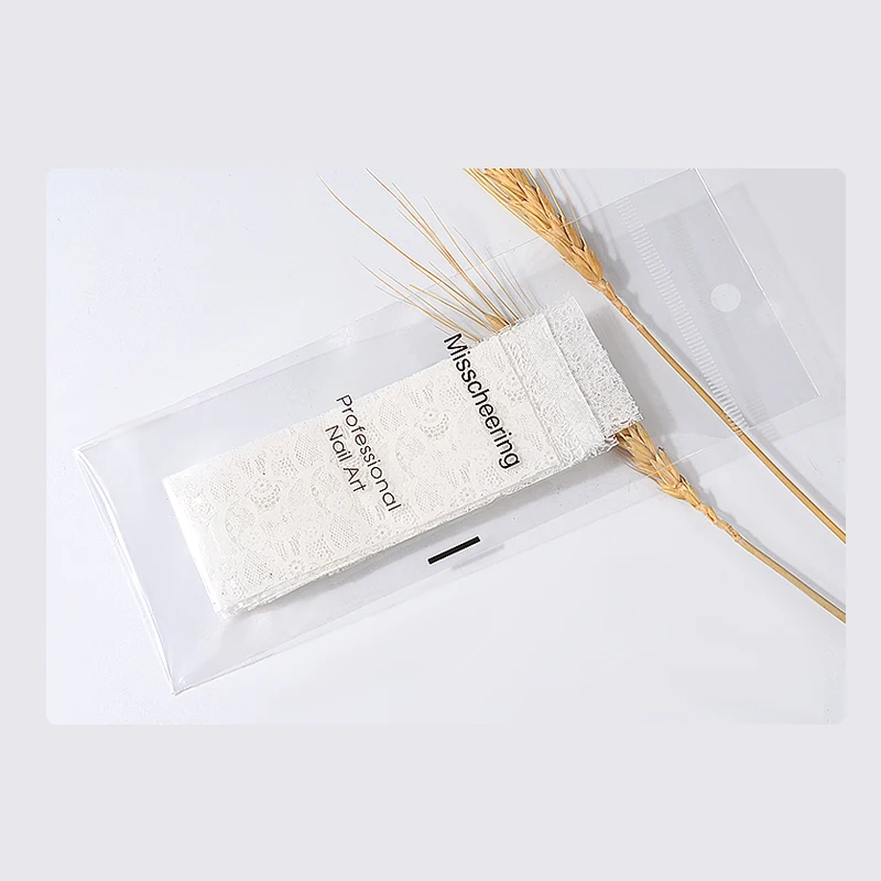 10 шт./компл. белая кружевная Фольга для ногтей с вырезом и цветочным узором