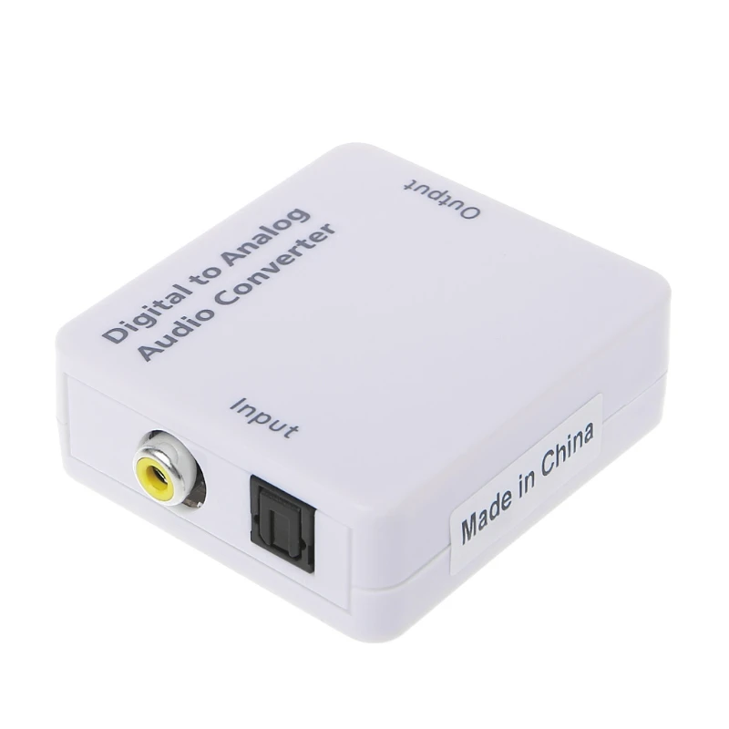 Новый ТВ оптический SPDIF/коаксиальный цифровой в аналоговый аудио конвертер