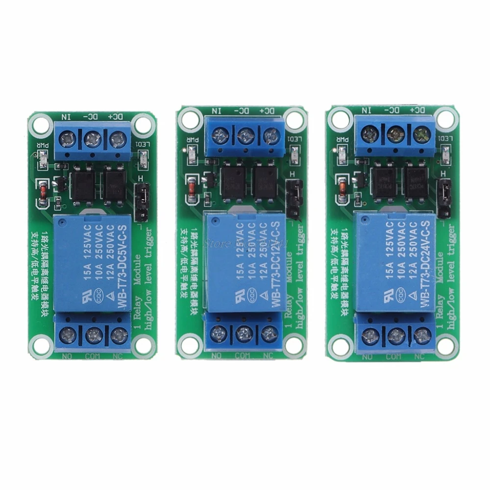 1 канальный релейный модуль постоянного тока 5 В/12 В/24 В С оптопары высокого и