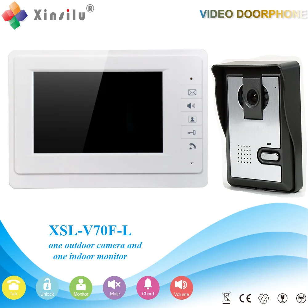 7 &quotlcd цветной монитор видео телефон двери дверной звонок Домофон Система 1 RFID