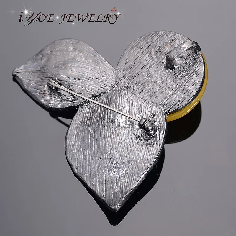 IYOE оптовая продажа модная брендовая винтажная металлическая брошка подвеска