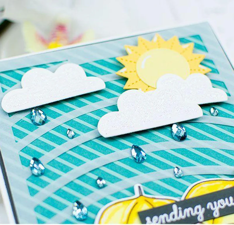 Радужный мост металлический Трафаретный вырубной штамп трафареты скрапбукинга