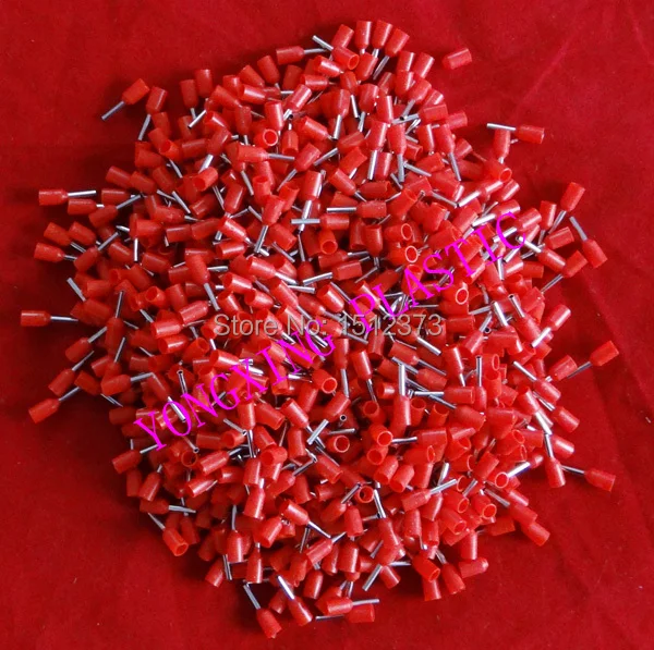 

1000pcs/lot E0506 cord end insulating terminal 22AWG (0.5 square cable ) wire ferrules